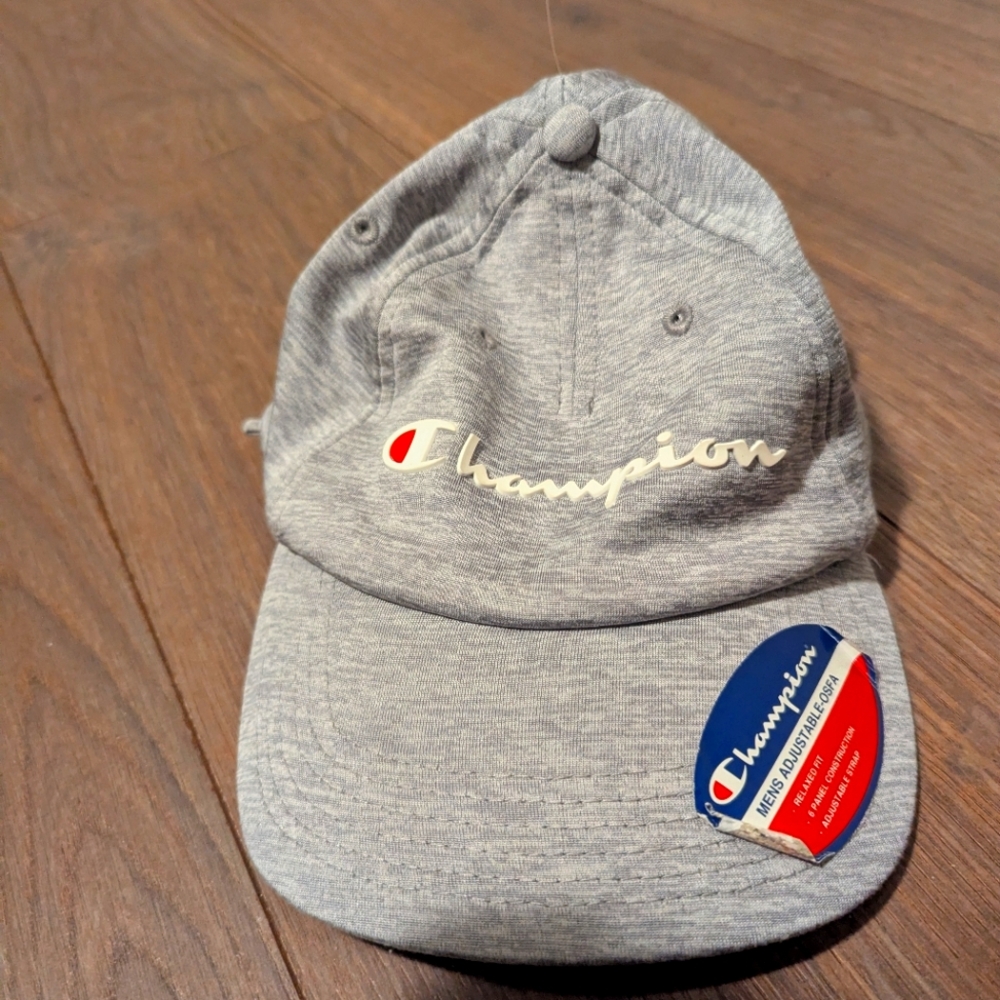 CHAMPION | soft ball cap, light grey, adjustable back, one size, NWT
